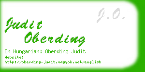 judit oberding business card